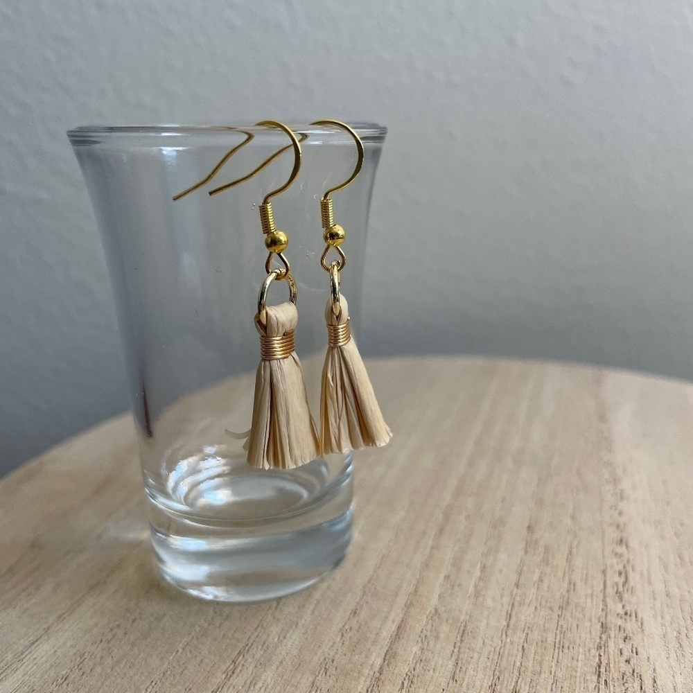 Sandy Crepe Paper Earrings